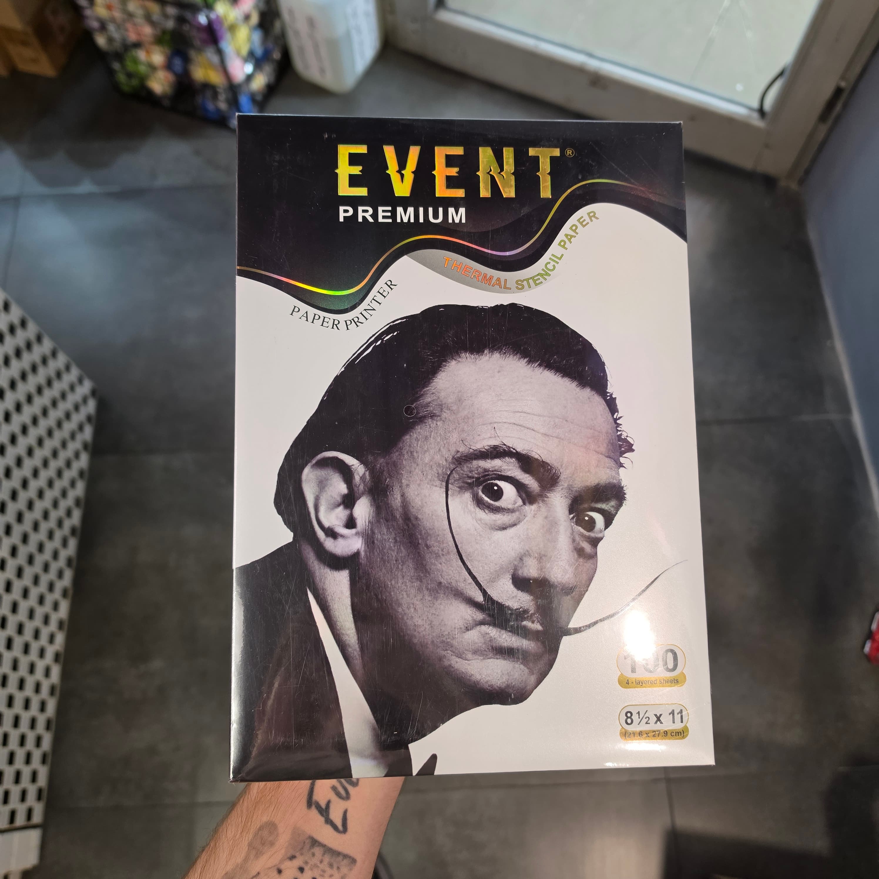 کاغذ استنسیل حرارتی ایونت پریمیوم — EVENT Premium بستهٔ ۱۰۰ برگی سایز ۸.۵×۱۱ اینچ