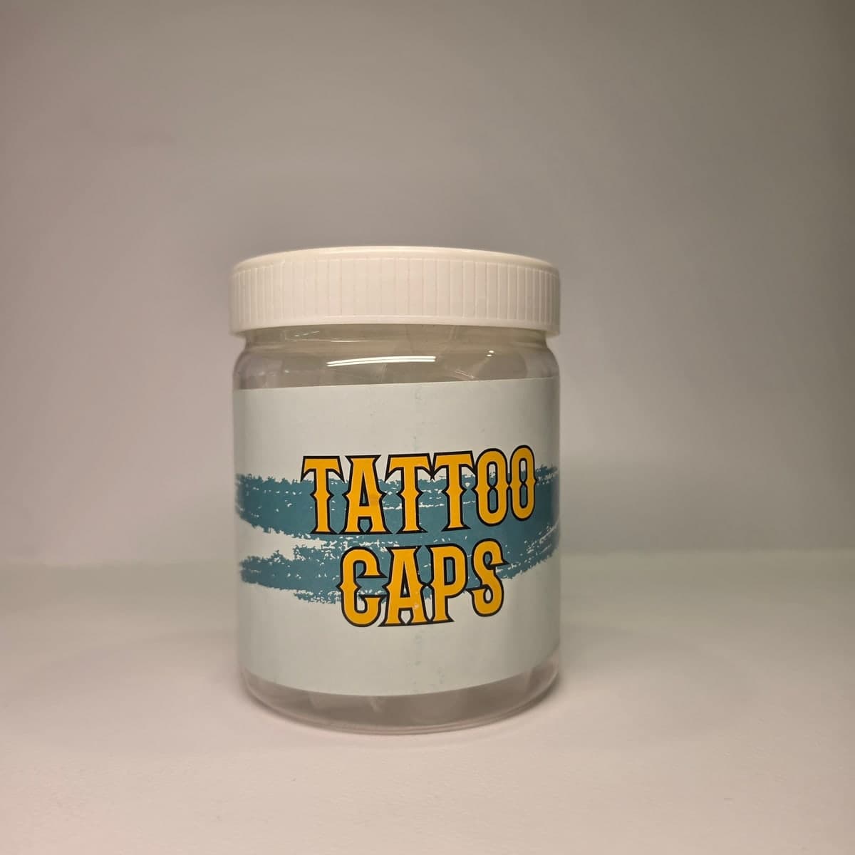 کپس جوهر تتو بزرگ پایهدار — قوطی دربدار Tattoo Caps