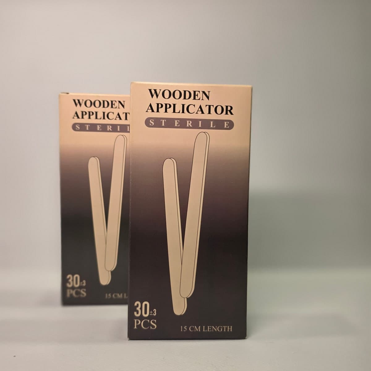 آبسلانگ استریل چوبی — Wooden Applicator طول ۱۵ سانتیمتر بستهٔ ۳۰ عددی