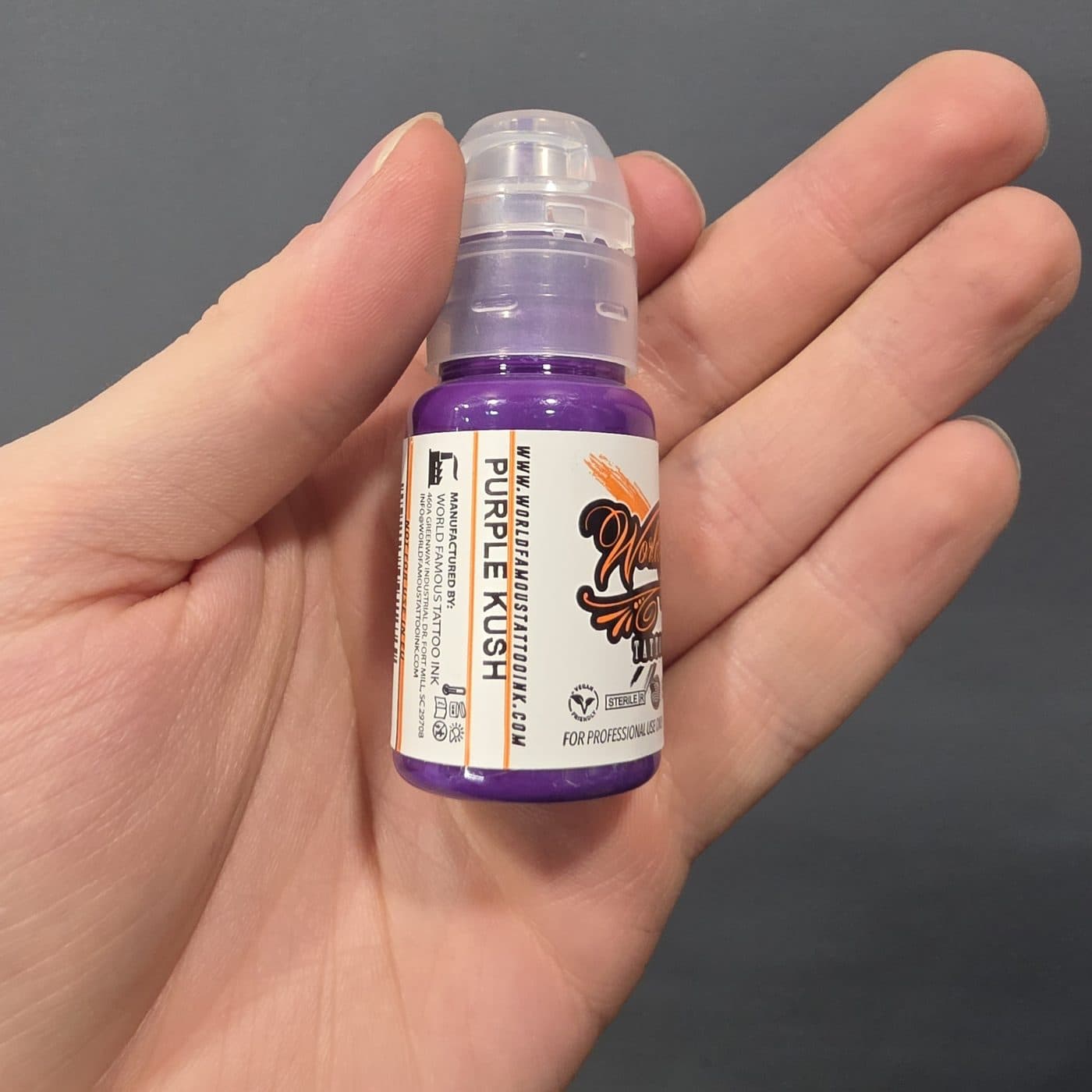 رنگ تتو ورد فیمس پرپل کوش (بنفش) — World Famous Purple Kush حجم ۱۵ میل